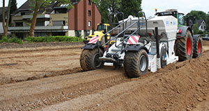 staubfreie Bodenstabilisierung