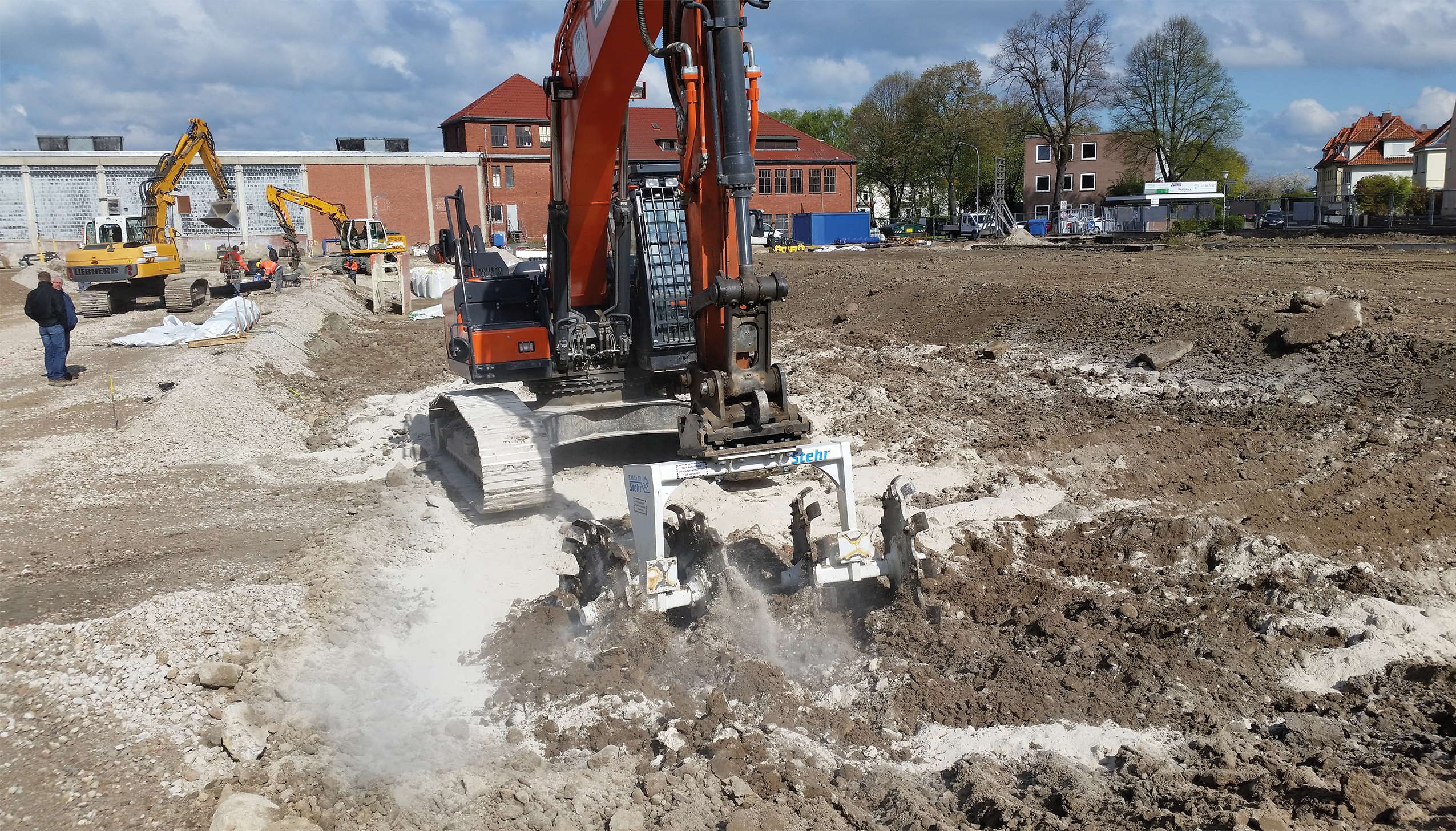 Bagger-Bodenmischer