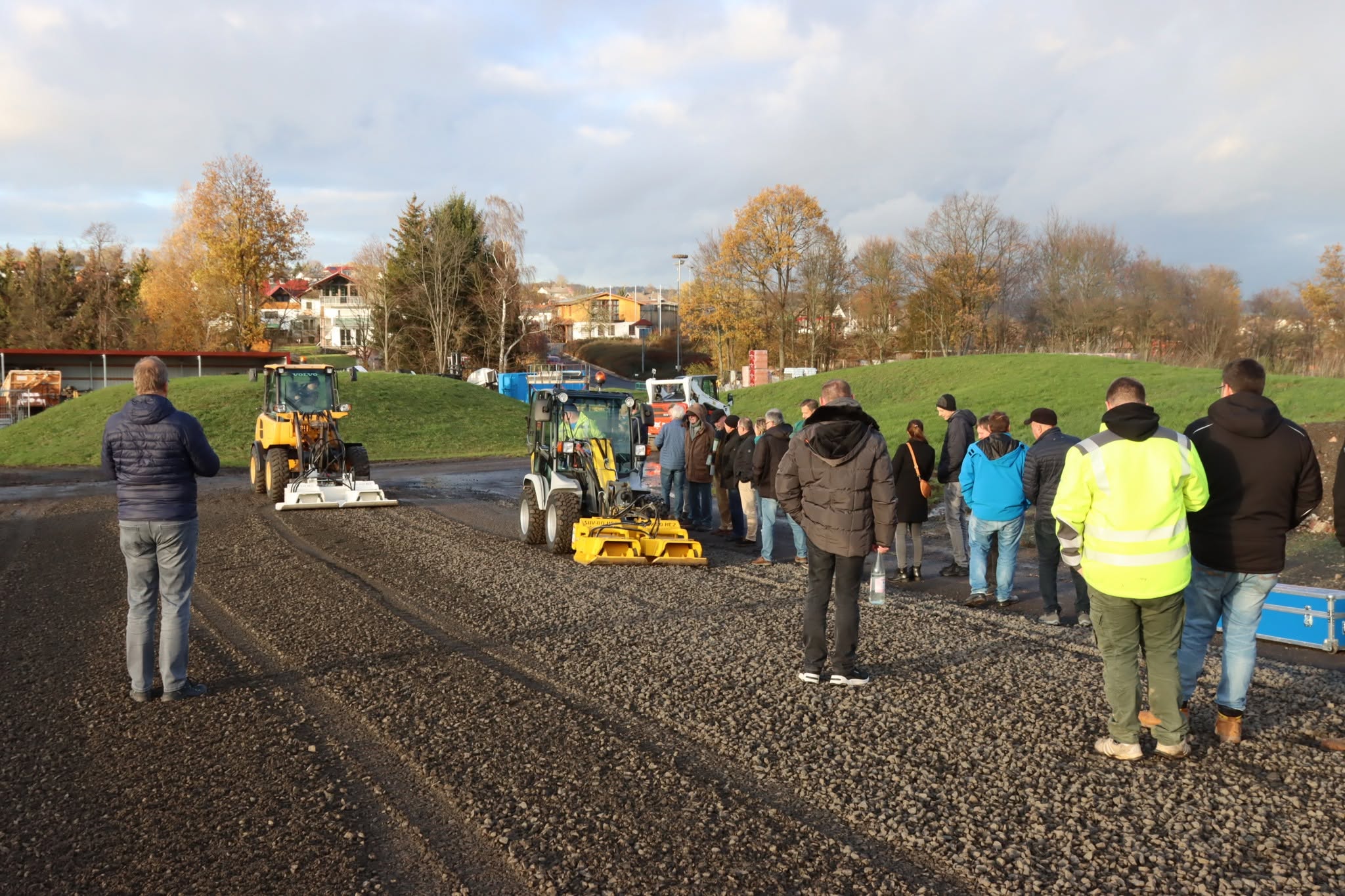 Stehr machines in practical use on the construction site